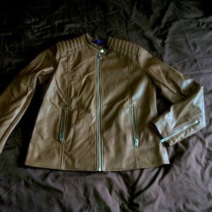 Apt9 Brown Leather jacket size small